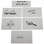 US Open Champs Venturi, Irwin, Graham, Green, Janzen & Strange Signed Cards JSA ALOA