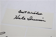 US Open Champs Venturi, Irwin, Graham, Green, Janzen & Strange Signed Cards JSA ALOA