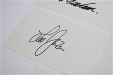US Open Champs Venturi, Irwin, Graham, Green, Janzen & Strange Signed Cards JSA ALOA