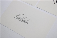 US Open Champs Venturi, Irwin, Graham, Green, Janzen & Strange Signed Cards JSA ALOA