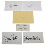 US Open Champs Casper, Furyk, Pate, Miller, Nelson & Jacklin Signed Cards JSA ALOA
