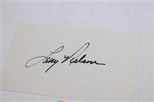 US Open Champs Casper, Furyk, Pate, Miller, Nelson & Jacklin Signed Cards JSA ALOA
