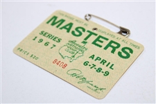1967 Masters Tournament SERIES Badge #8408 - Gay Brewer Winner