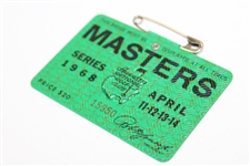 1968 Masters Tournament SERIES Badge #15950 - Bob Goalby Winner