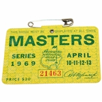 1969 Masters Tournament SERIES Badge #21463 - George Archer Winner