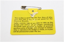 1969 Masters Tournament SERIES Badge #21463 - George Archer Winner