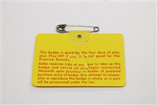 1975 Masters Tournament SERIES Badge #20581 - Jack Nicklaus Winner
