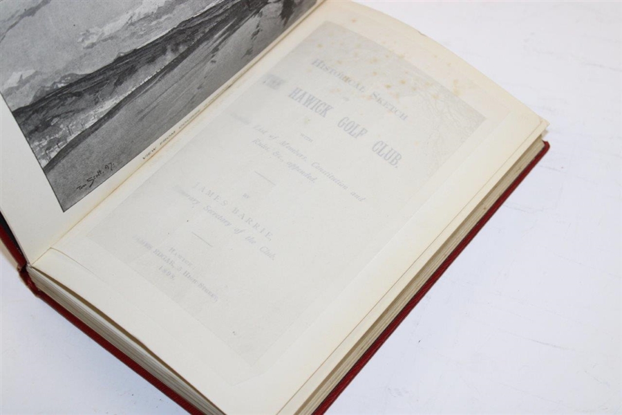 1898 Historical Sketch of the Hawick Golf Club Book by James Barrie