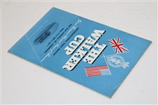 1955 Walker Cup at St Andrews Official Program with Order of Play Sheet