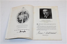 1955 Walker Cup at St Andrews Official Program with Order of Play Sheet