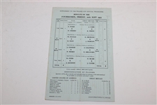 1955 Walker Cup at St Andrews Official Program with Order of Play Sheet