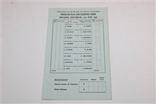 1955 Walker Cup at St Andrews Official Program with Order of Play Sheet