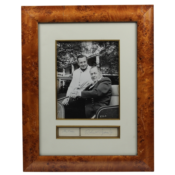 Bobby Jones & Henry Cotton Signed Original Photo Display From Cotton Estate at The Masters JSA ALOA