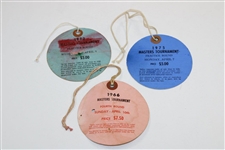 1972 (Wed), 1975 (Mon) & 1966 (Sun) Masters Tournament Tickets - Jack Nicklaus Wins