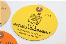 1976 Masters Tournament Monday, Tuesday, & Wednesday Tickets