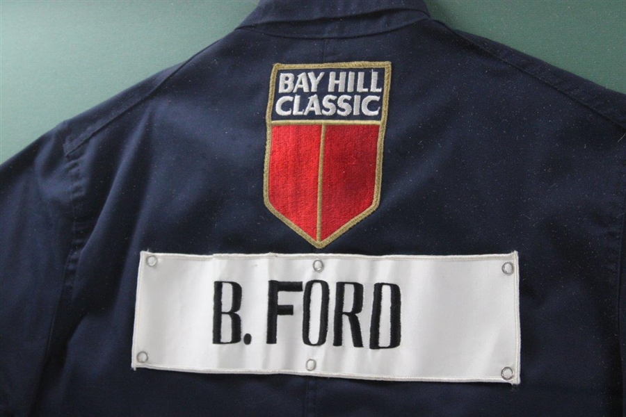 Bob Ford's 1981 Arnold Palmer Bay Hill Classic Tournament Worn Caddie Bib - Framed