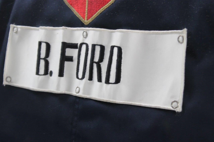 Bob Ford's 1981 Arnold Palmer Bay Hill Classic Tournament Worn Caddie Bib - Framed