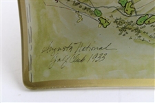 1933' Augusta National Golf Club Aerial Map Depicted on Ceramic Candy Dish