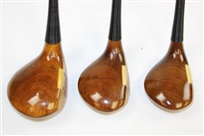 Bob Ford's U.S. Open & PGA used MacGregor Eye-O-Matic Tourney Driver, 3-W & 4-W 