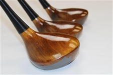 Bob Ford's U.S. Open & PGA used MacGregor Eye-O-Matic Tourney Driver, 3-W & 4-W 