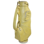 Annika, Kerr, Pepper, Hurst, Park & More Multi-Signed LPGA Vintage Yellow Titleist Golf Bag JSA ALOA