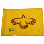 Bruce Devlin Signed Embroidered Eagle Vail Course Flag JSA ALOA