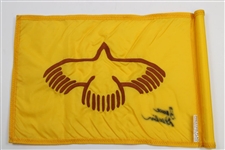 Bruce Devlin Signed Embroidered Eagle Vail Course Flag JSA ALOA