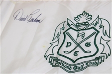 David Graham Signed 'Portland Golf Club' Embroidered Course Flag JSA ALOA