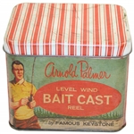 Arnold Palmer Level Wind Bait Cast Reel Tin with Lid by Famous Keystone
