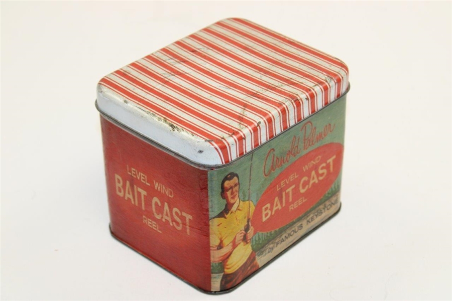 Arnold Palmer 'Level Wind Bait Cast Reel' Tin with Lid by Famous Keystone