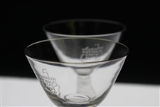 Pair of Classic Augusta National Golf Club Cordial Glasses