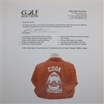 John Cook Mony Tournament of Champions at La Costa Orange Caddie Jacket