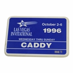 1996 Las Vegas Invitational Caddy Series Badge #00071 - Tiger Woods First Pro Victory