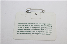 1984 The Memorial Tournament Caddie Badge #00018 - Jack Nicklaus Winner