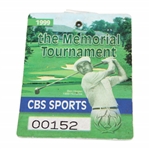 1999 The Memorial Tournament CBS Sports #00152 Badge - Tiger Woods Winner