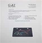 Greg Norman Personal Logo License Plate