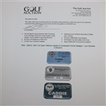 1993, 1995 & 1997 US Open Official Caddie & Contestant Family Badges - Linn Strickler Collection