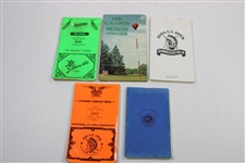 Five (5) US Open Championship Used Official Yardage Books - Linn Strickler Collection