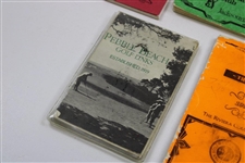 Five (5) Misc Official Yardage Books - Pebble, Riviera, & others - Linn Strickler Collection