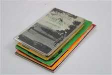 Five (5) Misc Official Yardage Books - Pebble, Riviera, & others - Linn Strickler Collection
