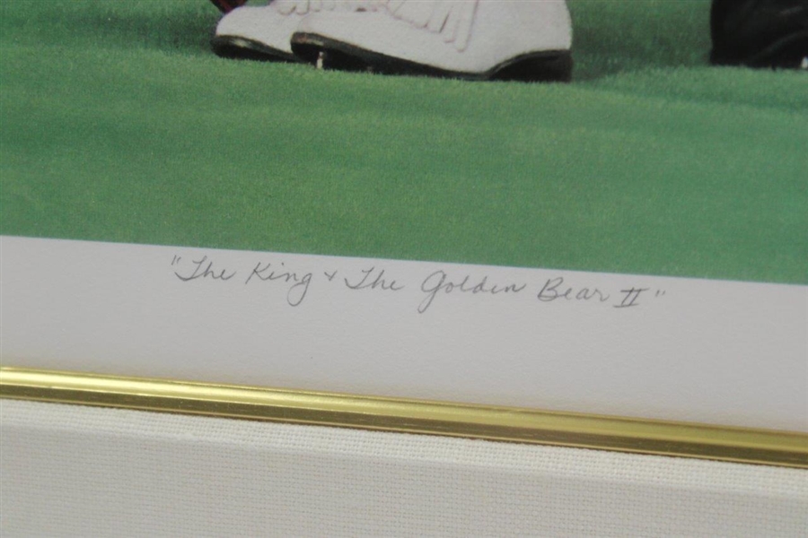 Arnold Palmer & Jack Nicklaus Signed Ltd Ed 1971 Ryder Cup The King & Golden Bear II Rundell Print