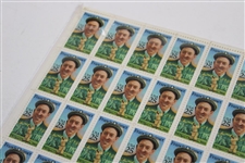 Unused Sheet Of 50 Francis Ouimet 25 Cent United States Postal Stamps - 1988