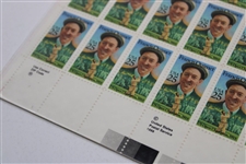 Unused Sheet Of 50 Francis Ouimet 25 Cent United States Postal Stamps - 1988