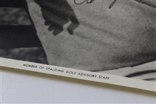 Vintage B & W Bobby Jones 8x10 Photo Member Spalding Advisory Staff