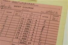 Bobby Locke Used Scorecard at Moor Park from Locke's Personal Scrapbook 