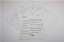 Henry Cotton Signed Letter & Author's Manuscript For Book 'Thanks for the Game' JSA ALOA