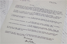 Henry Cotton Signed Letter & Author's Manuscript For Book 'Thanks for the Game' JSA ALOA
