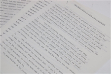 Henry Cotton Signed Letter & Author's Manuscript For Book 'Thanks for the Game' JSA ALOA