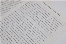 Henry Cotton Signed Letter & Author's Manuscript For Book 'Thanks for the Game' JSA ALOA