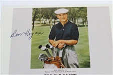Ben Hogan Signed 'The Old Guard' Print Advertisement w/ Hogan, Snead, Mangrum JSA ALOA